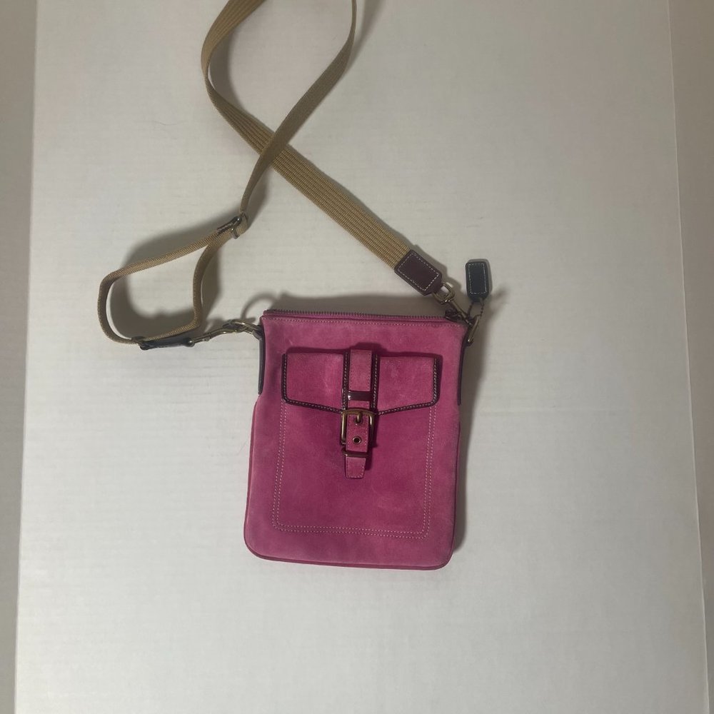 Coach Pink Suede Small Crossbody bag - Picture 4 of 16